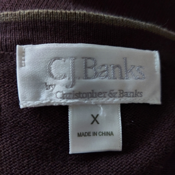 C J Banks Brown Cardigan Sweater - Picture 15 of 15